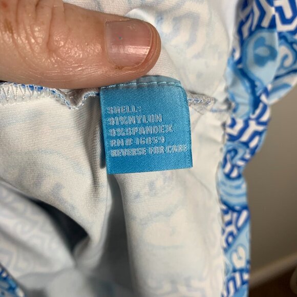 J. Mclaughlin Sheath Dress Size Small Blue Floral Catalina Cloth Stretch travel - Picture 6 of 8